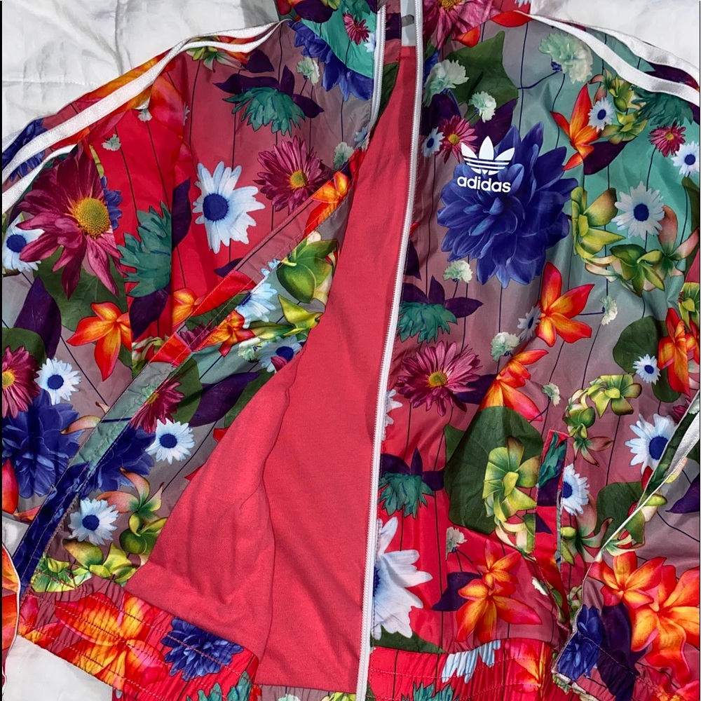 Flower Adidas Bomber Jacket - Picture 5 of 6